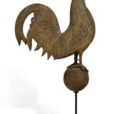 A GILDED AND MOLDED COPPER ROOSTER WEATHERVANE - фото 1