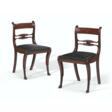 A PAIR OF FEDERAL MAHOGANY SIDE CHAIRS - Auktionspreise