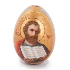 Редкое пасхальное яйцо с изображением Святого Луки