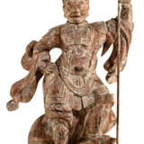 Seltene Skulpturengruppe der vier Himmelskönige aus Holz - photo 4