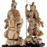 Seltene Skulpturengruppe der vier Himmelskönige aus Holz - Foto 8