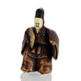 Netsuke eines Sanbaso-Tänzers aus Buchsbaum - photo 1