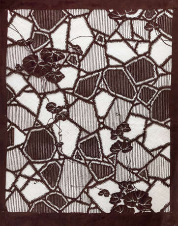 Sechs Papierschablonen zum Färben von Stoffen 'katagami' - фото 1
