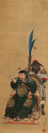 Malerei mit Darstellung des chin. Kriegsgottes Guan Yu - фото 1