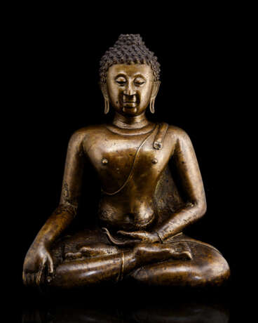 Bronze des Buddha Shakyamuni im Meditationssitz - фото 1