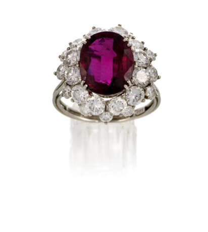 Feiner Rubin-Diamant-Ring - Foto 1