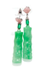 Paar Jade-Quarz-Ohrhänger