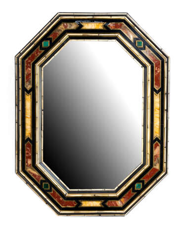 Oktogonaler Pietra Dura-Rahmen als Spiegel - photo 1