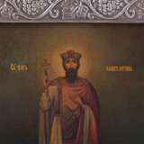 Икона в стиле модерн Святой Царь Константин - фото 6