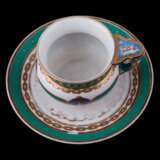 Чашка с блюдцем из парадного сервиза императорской яхты «Держава» - фото 3