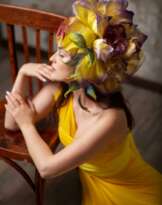 Large silk rose brooch evening dress hat Large silk rose brooch evening dress hat