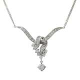 Collier mit Diamanten zus. ca. 1 ct, - фото 2