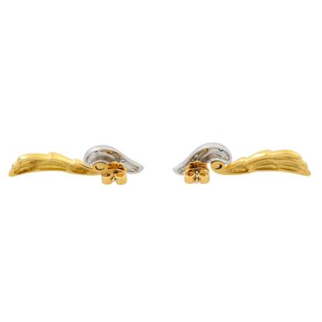 COLANI Paar Ohrhänger mit Brillanten zus. ca. 0,22 ct, - фото 4