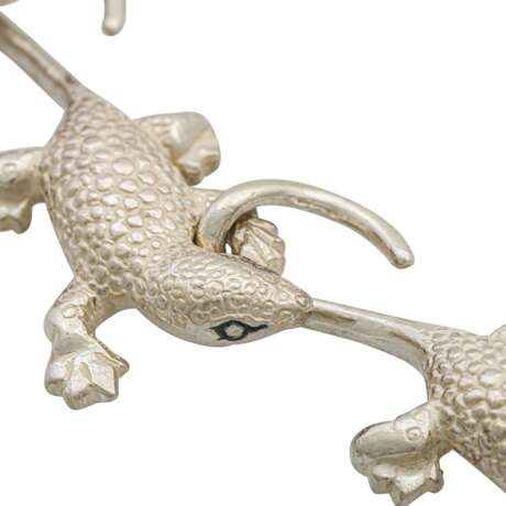 Silbercollier "Gecko", - Foto 4