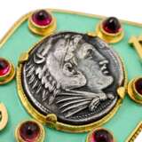 Brosche mit antiker Münze, - Foto 5