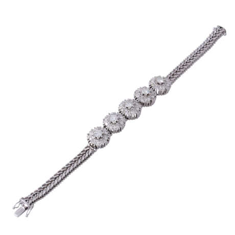 Armband mit Diamanten zus. ca. 3 ct, - Foto 3