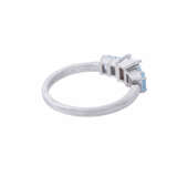 Ring mit Diamant und 4 Topasen, - Foto 3