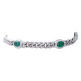 Armband mit 5 oval facettierten Smaragden zus. ca. 3 ct, - Foto 1