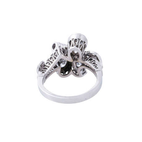 Ring mit 2 Brillanten zus. ca. 0,9 ct, - Foto 4