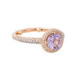 Ring mit Amethyst und Brillanten von zus. ca. 0,5 ct, - photo 1