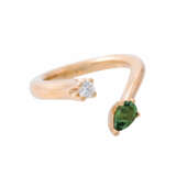 WEMPE BY KIM Ring "Daily Colours" mit Turmalin und Brillant von ca. 0,14 ct, - photo 1