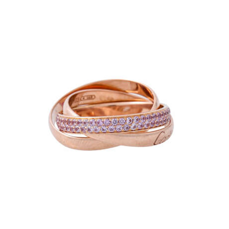 CARTIER Ring mit pinkfarbenen Saphiren, - Foto 2