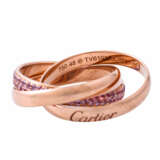 CARTIER Ring mit pinkfarbenen Saphiren, - фото 3