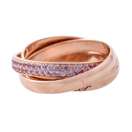 CARTIER Ring mit pinkfarbenen Saphiren, - Foto 5