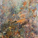 Бирюза с янтарем Canvas Oil Abstract art Russia 2021 - photo 1