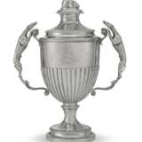 A REGENCY SILVER TWO-HANDLED CUP AND COVER - photo 1
