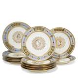 TWELVE IMPERIAL SEVRES PORCELAIN PLATES FROM THE SERVICE MADE FOR PAULINE BONAPARTE - photo 1