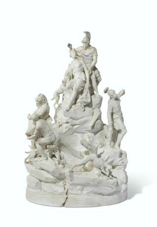 GROUPE MONUMENTAL EN BISCUIT DE PORCELAINE DE PARIS DE LA MANUFACTURE DE LOCR&#201; ET RUSSINGER VERS 1798 - Foto 1