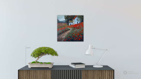 Gemälde, Ölgemälde, картина интерьерная „Heimweg...“, Leinwand, Malmesser, Impressionismus, Landschaftsmalerei, Ukraine, 2021 - Foto 2