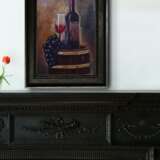 Oil painting “Натюрморт с вином”, масло на оргалите, мастихиновая живопись, Impressionist, Still life, Ukraine, 2021 - photo 9