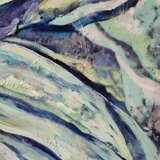 Синий цветок Холст Масло Современное искусство абстрактная живопись Россия 2019 г. - фото 5