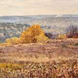 Хутор осенью Сухинин Афанасий Евстафьевич Cardboard Oil 20th Century Realism Landscape painting Russia 2005 - photo 1