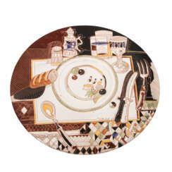 DITTRICH, SIMON (geb. 1940 in Teplitz-Schönau) große Keramikplatte, 20. Jahrhundert