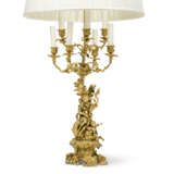A PAIR OF FRENCH ORMOLU FIGURAL SEVEN-LIGHT CANDELABRA - фото 3