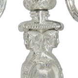 A SET OF FOUR CONTINENTAL SILVER THREE-BRANCH CANDELABRA - photo 2
