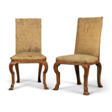 A PAIR OF QUEEN ANNE WALNUT AND MARQUETRY SIDE CHAIRS - Auktionspreise