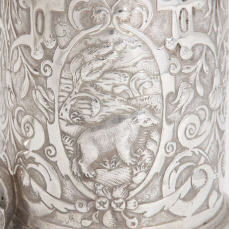 A CONTINENTAL SILVER TANKARD - photo 5