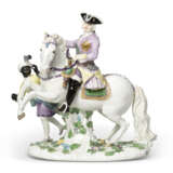 A MEISSEN PORCELAIN EQUESTRIAN GROUP OF ELIZABETH I OF RUSSIA - photo 1