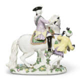 A MEISSEN PORCELAIN EQUESTRIAN GROUP OF ELIZABETH I OF RUSSIA - photo 2