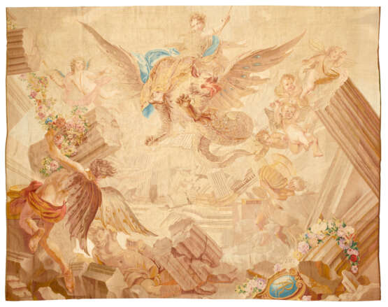 A LOUIS XV GOBELINS HISTORICAL TAPESTRY - photo 1