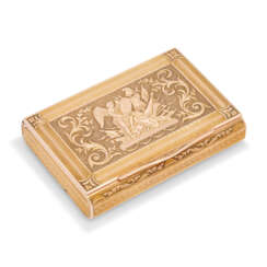 AN AUSTRIAN TWO-COLOUR GOLD SNUFF-BOX