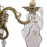 A FRENCH BRASS AND CUT AND MOULDED-GLASS TWELVE-LIGHT CHANDELIER - photo 3