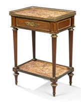 A FRENCH ORMOLU-MOUNTED MAHOGANY OCCASIONAL TABLE