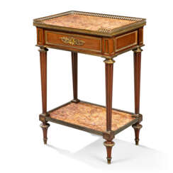 A FRENCH ORMOLU-MOUNTED MAHOGANY OCCASIONAL TABLE