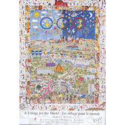 RIZZI, JAMES (1950-2011), Plakat "A Village for the World",