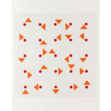 STANKOWSKI, ANTON (1906-1998), "Komposition mit orangefarbenen Dreiecken und roten Punkten", - Foto 1